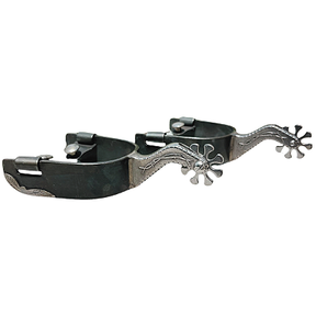 Espora Vinagre Billy 1 ¼” Preta com Detalhe e Roseta 3077 Inox