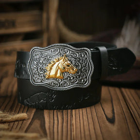 Cinto Cavalo Nobre em Couro Premium – Esporatto